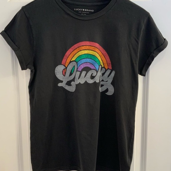 Lucky Brand Rainbow T-Shirt - NWT - Small - Picture 3 of 11
